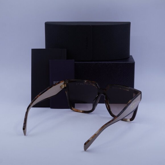 Prada PR24ZSF 07R0A6 Square Sunglasses – Caramel Havana main image 6